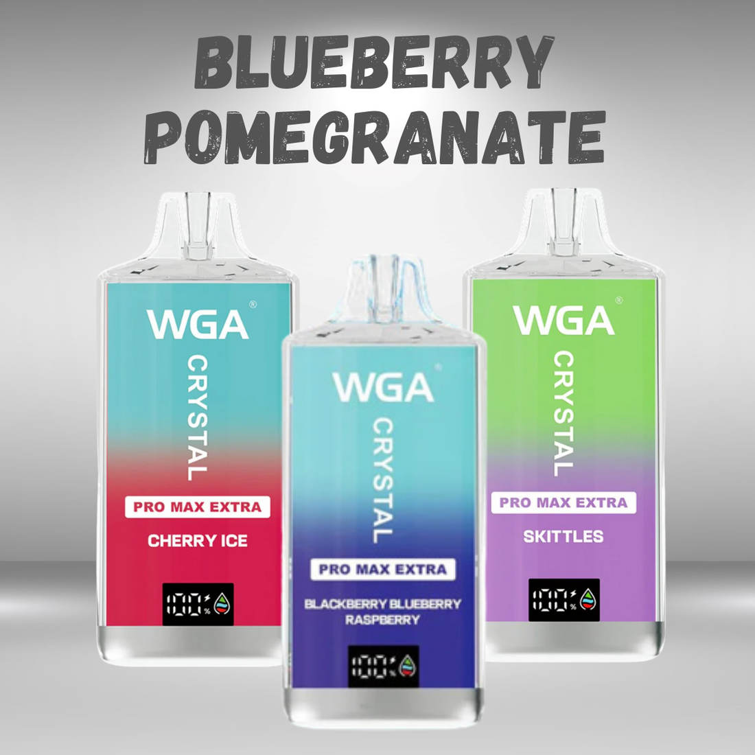 WGA Crystal Pro Max Extra 15k Blueberry Pomegranate