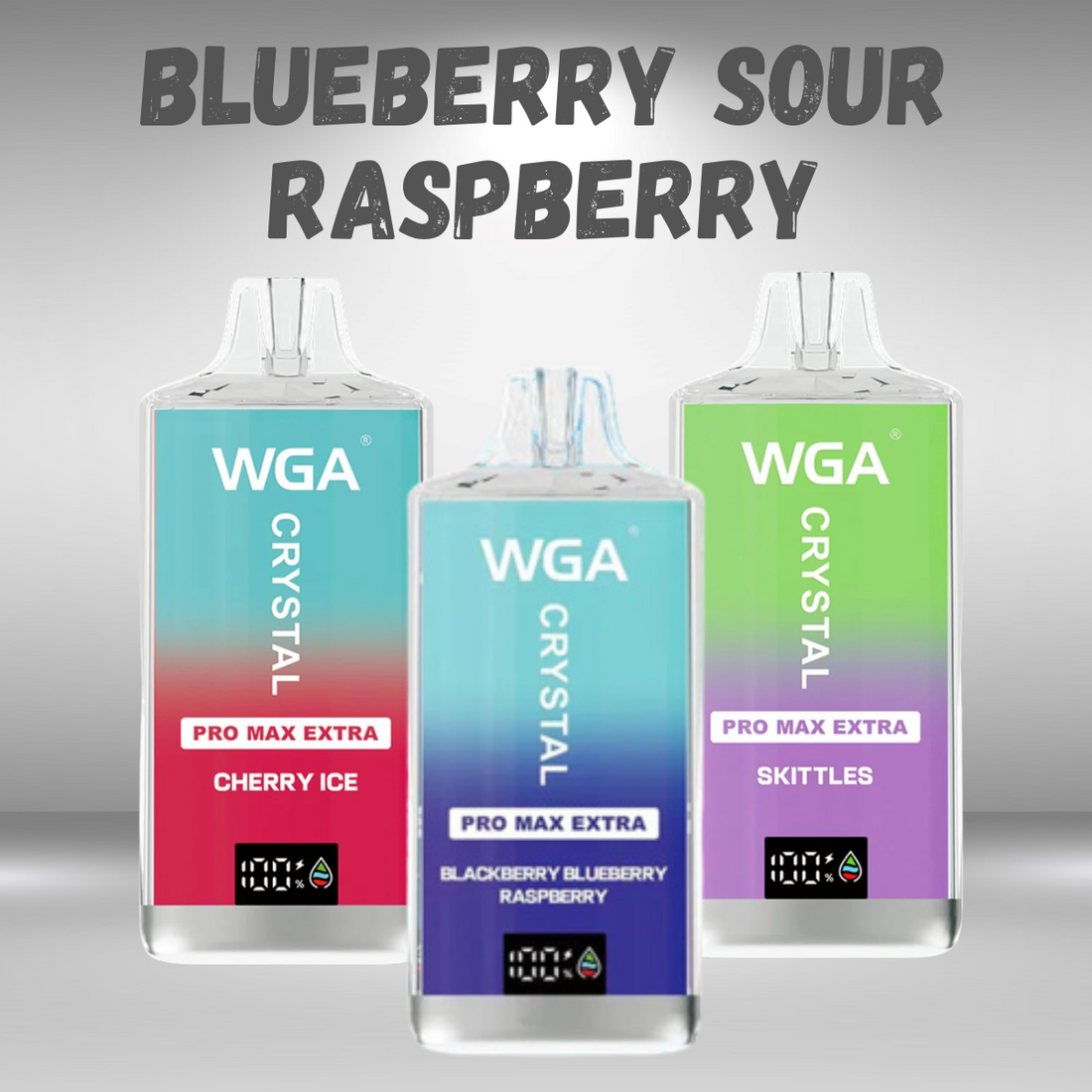 WGA Crystal Pro Max Extra 15k Blueberry Sour Raspberry