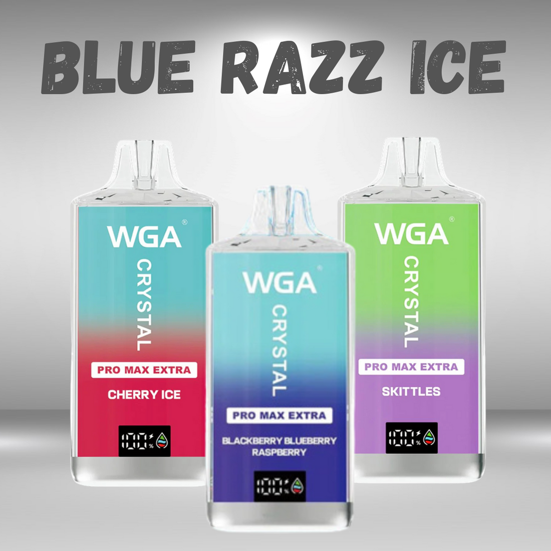 WGA Crystal Pro Max Extra 15k Blue Razz Ice